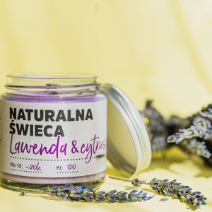Świeca sojowa lawenda cytrusy