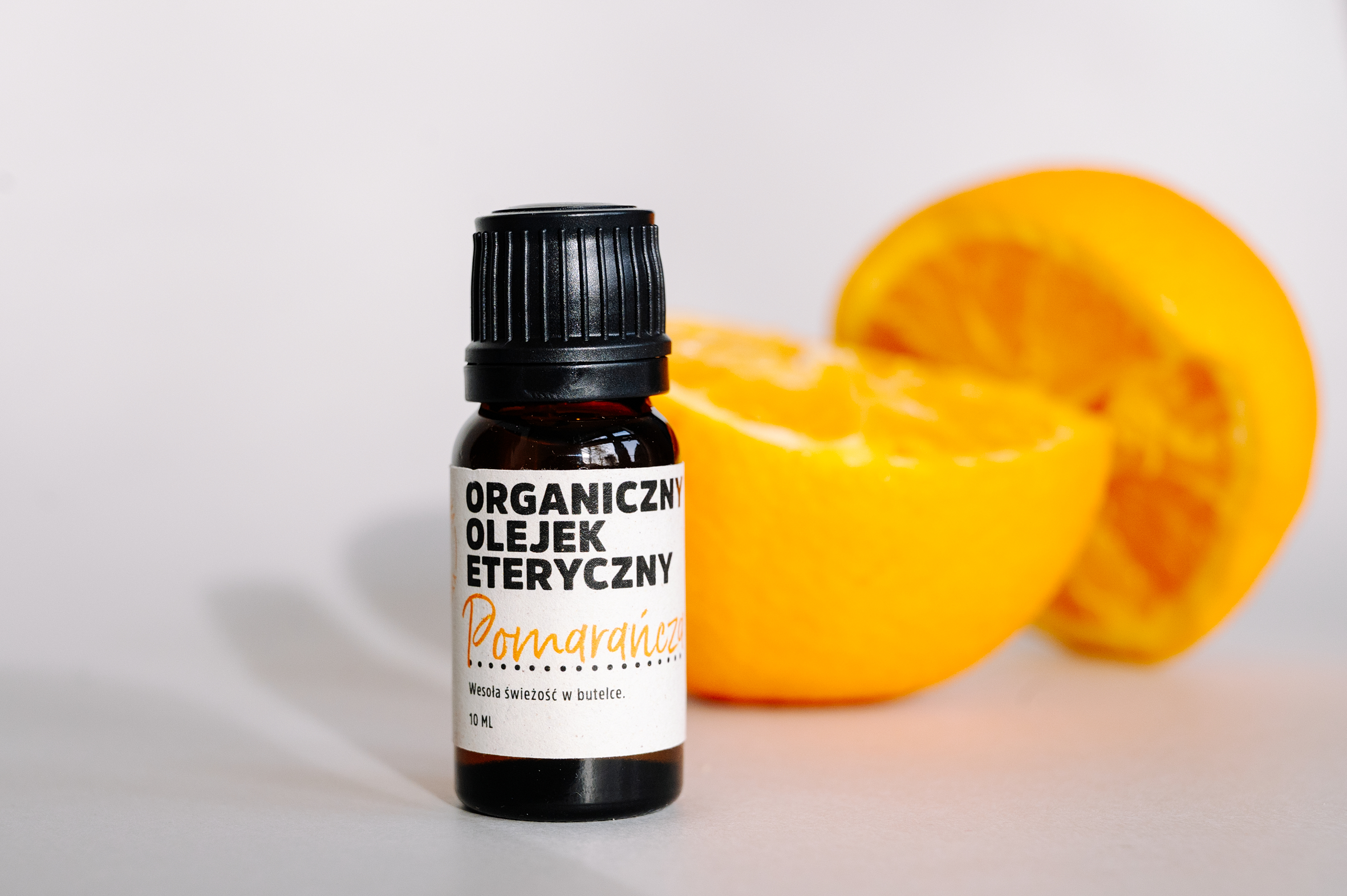 Organiczny olejek eteryczny pomarańczowy 10ml – butelka z zakraplaczem