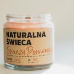 Naturalna świeca Świeża Pomarańcza